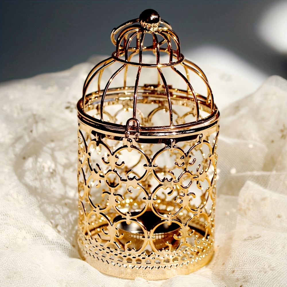 Retro Shabby Candle Holder Decorative Birdcage Candle Holder - Temu