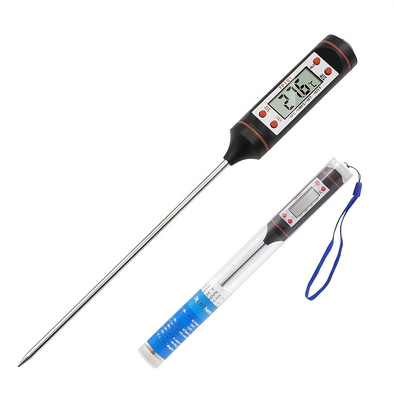 WT-1 Portable Digital Kitchen Thermometer BBQ Meat Water Milk Oil Cooking  Electronic Probe Food Oven Thermometer with Tube