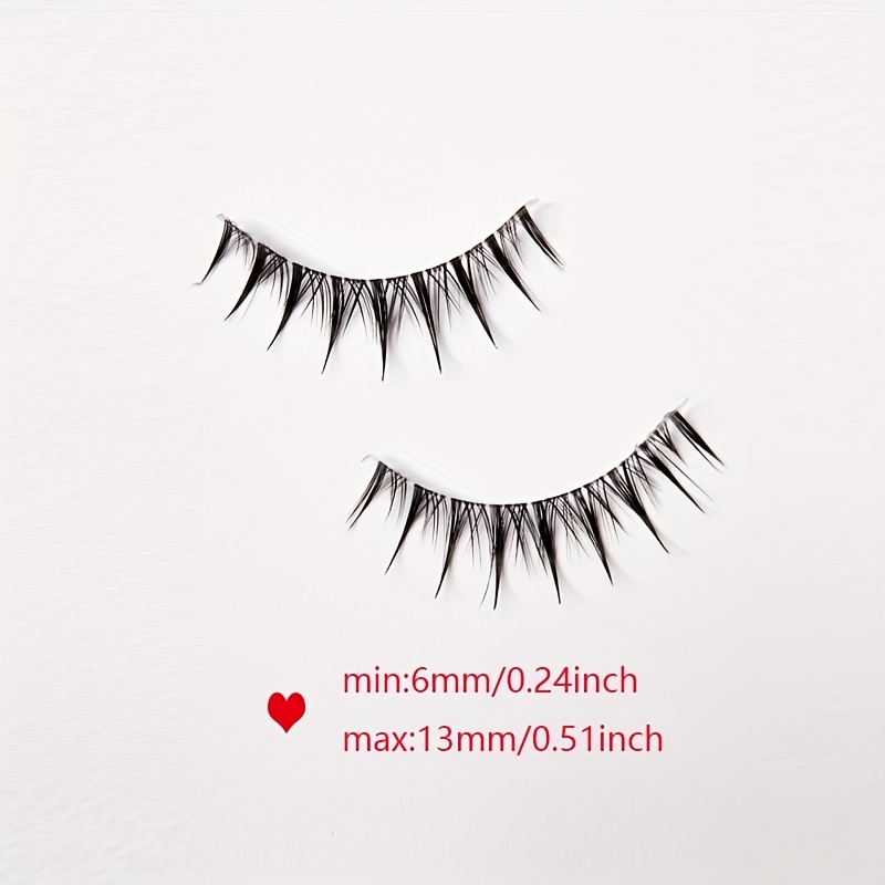 5 Pairs Crisscross Wispy False Eyelashes Japanese Style Anime Lashes