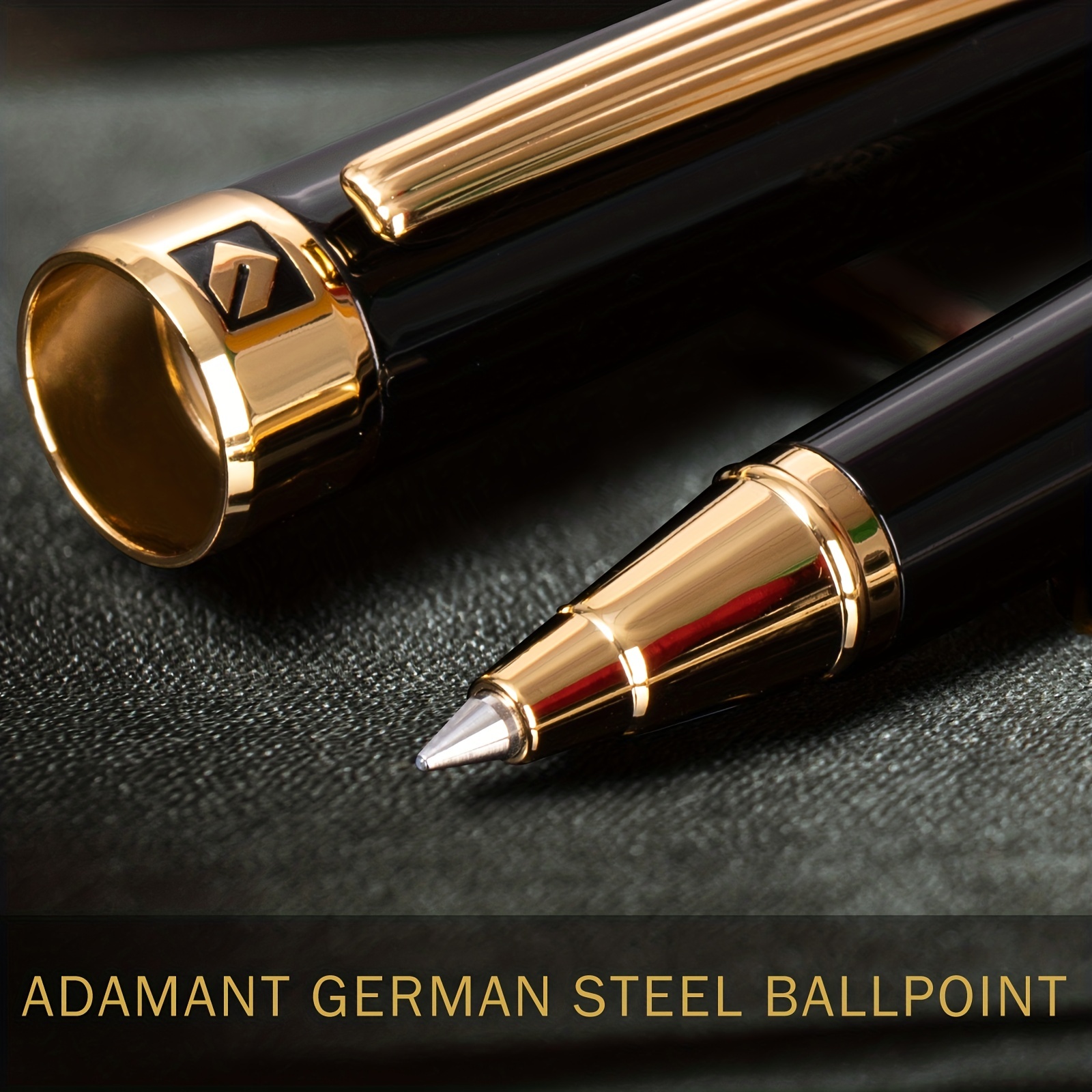 Executive Black Ballpoint and Roller Ball Pen Set