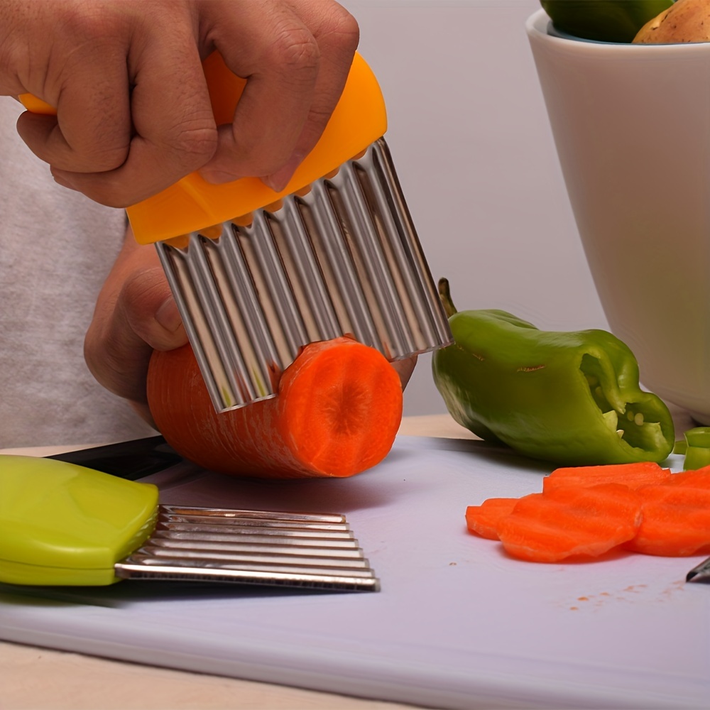 Crinkle Cutter Knife For Wavy Veggie Slices - Inspire Uplift