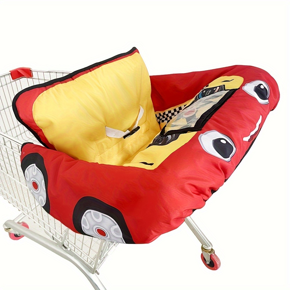 Protège chariot pour bébé, 2 en 1 Housse de protection pour siège de  chariot et chaise haute, Lavable et durable, pour la sécurité et le confort  des enfants en supermarché et shopping.