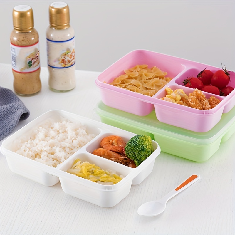 Lunch Box With Lids Plastic Bento Box Stackable Reusable - Temu