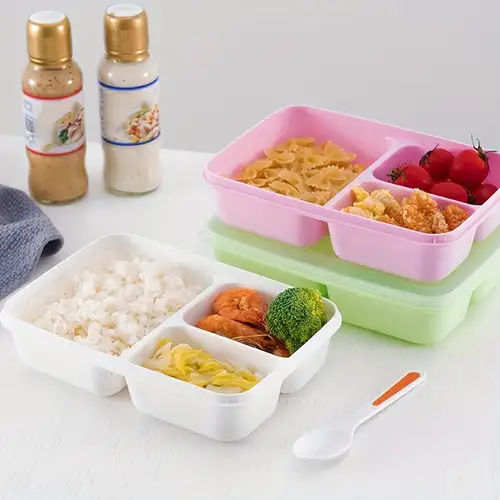 1pc Portable Lunch Box With 5 Divided Compartments, Reusable Microwaveable Lunch  Container, Suitable For Work, School, And Picnic