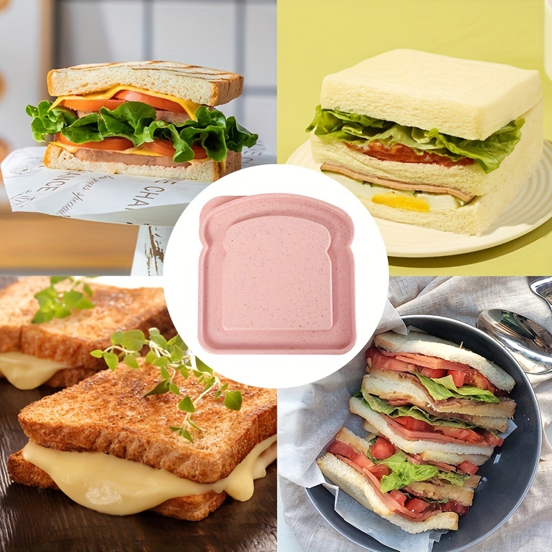 Ham And Cheese Sandwich Plastic Container With Label With Price On