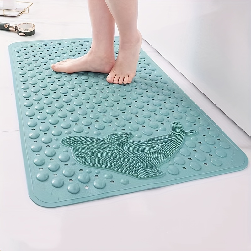 Non-slip Bath Mat Waterproof Rug Bathroom Carpet Anti Slip Suction