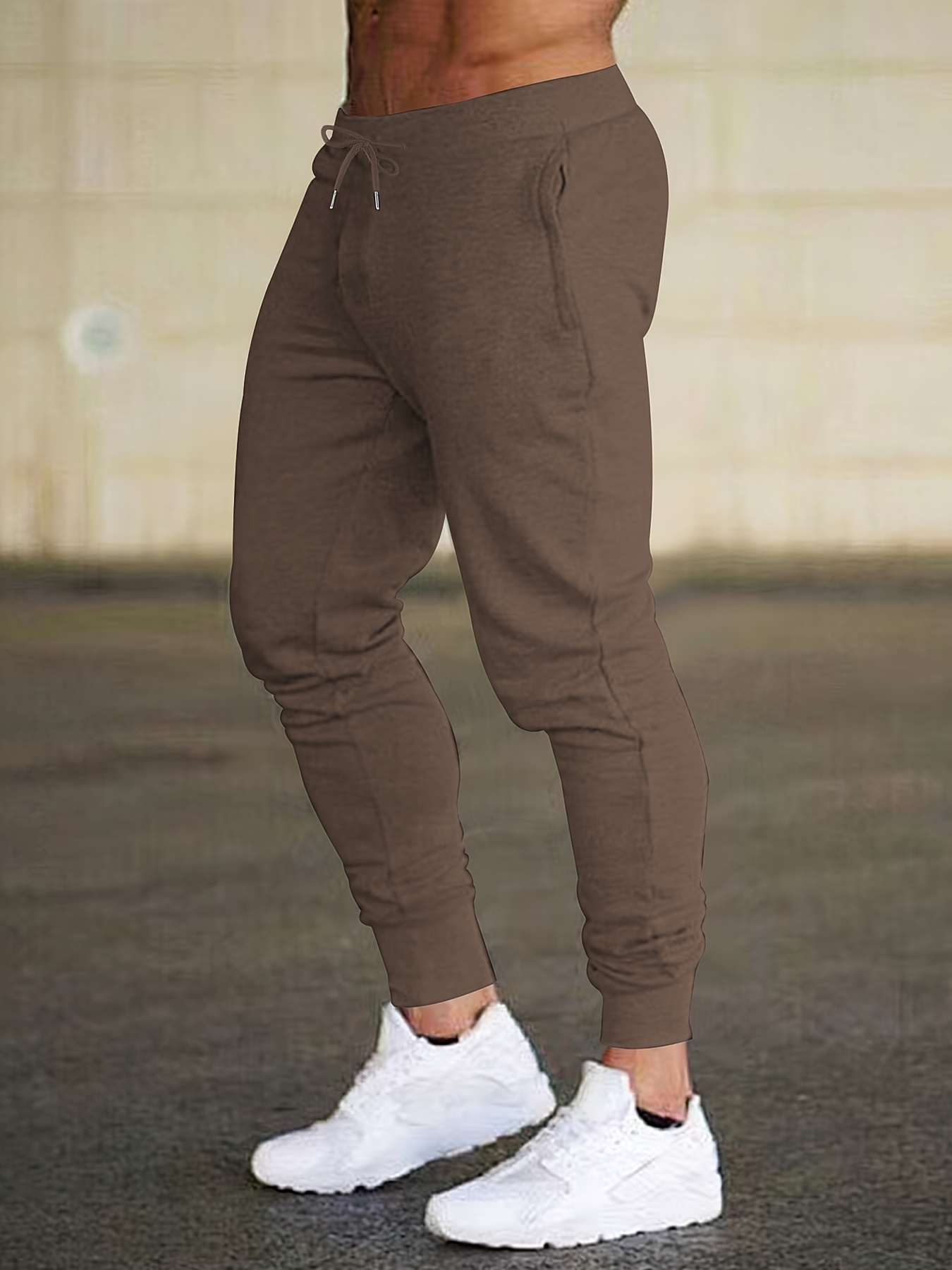 Buy Mens Coffee Brown Knit Jogger