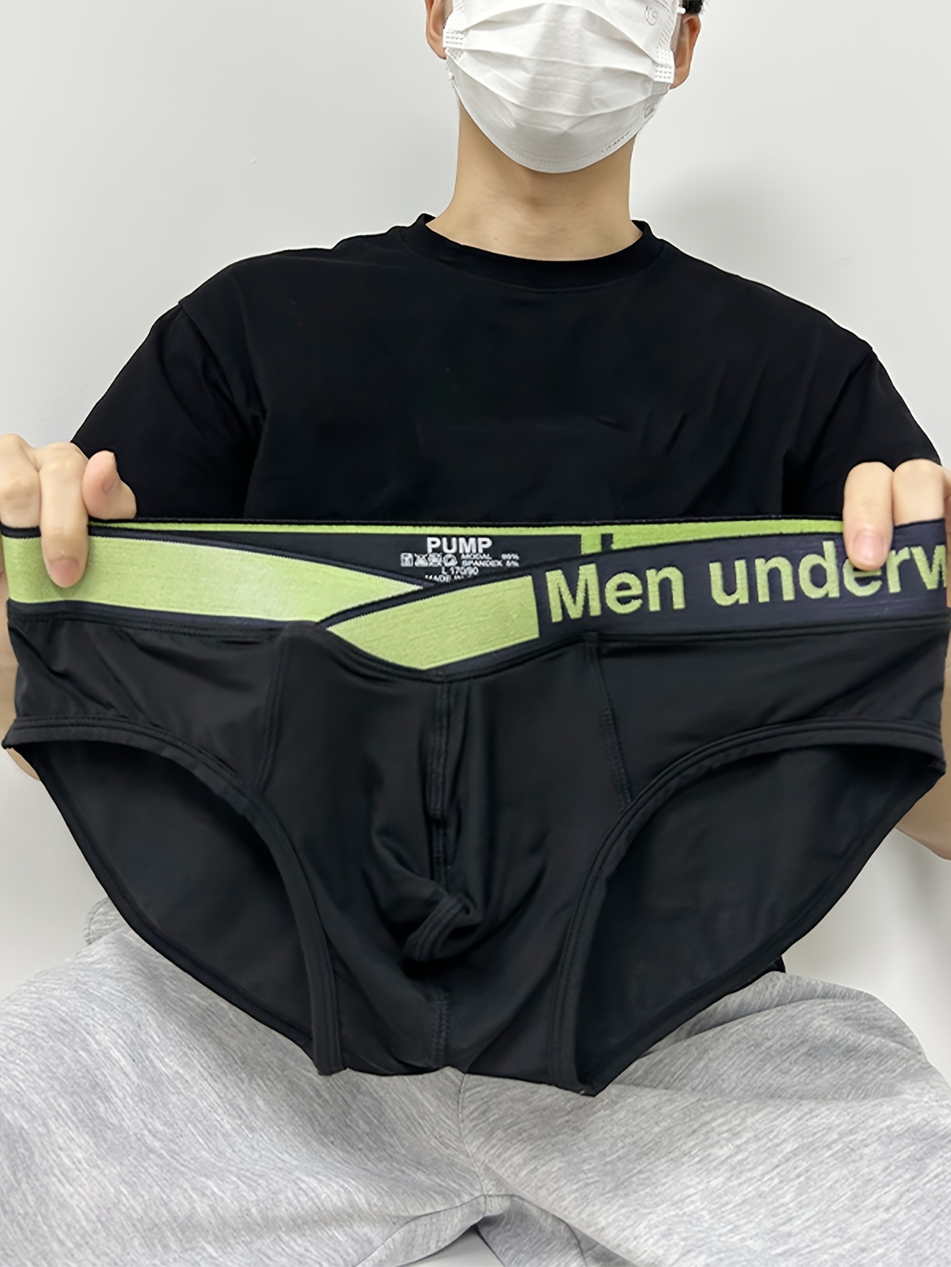 Men s Modal V belt Breathable Comfy Stretchy Briefs Sexy Low Temu