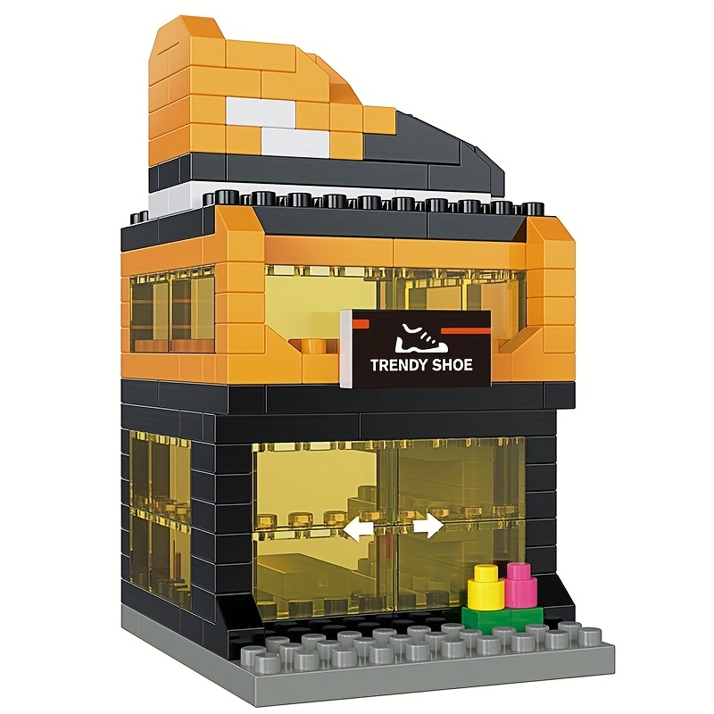 Architecture Street View Building Blocks Store Shop House Temu