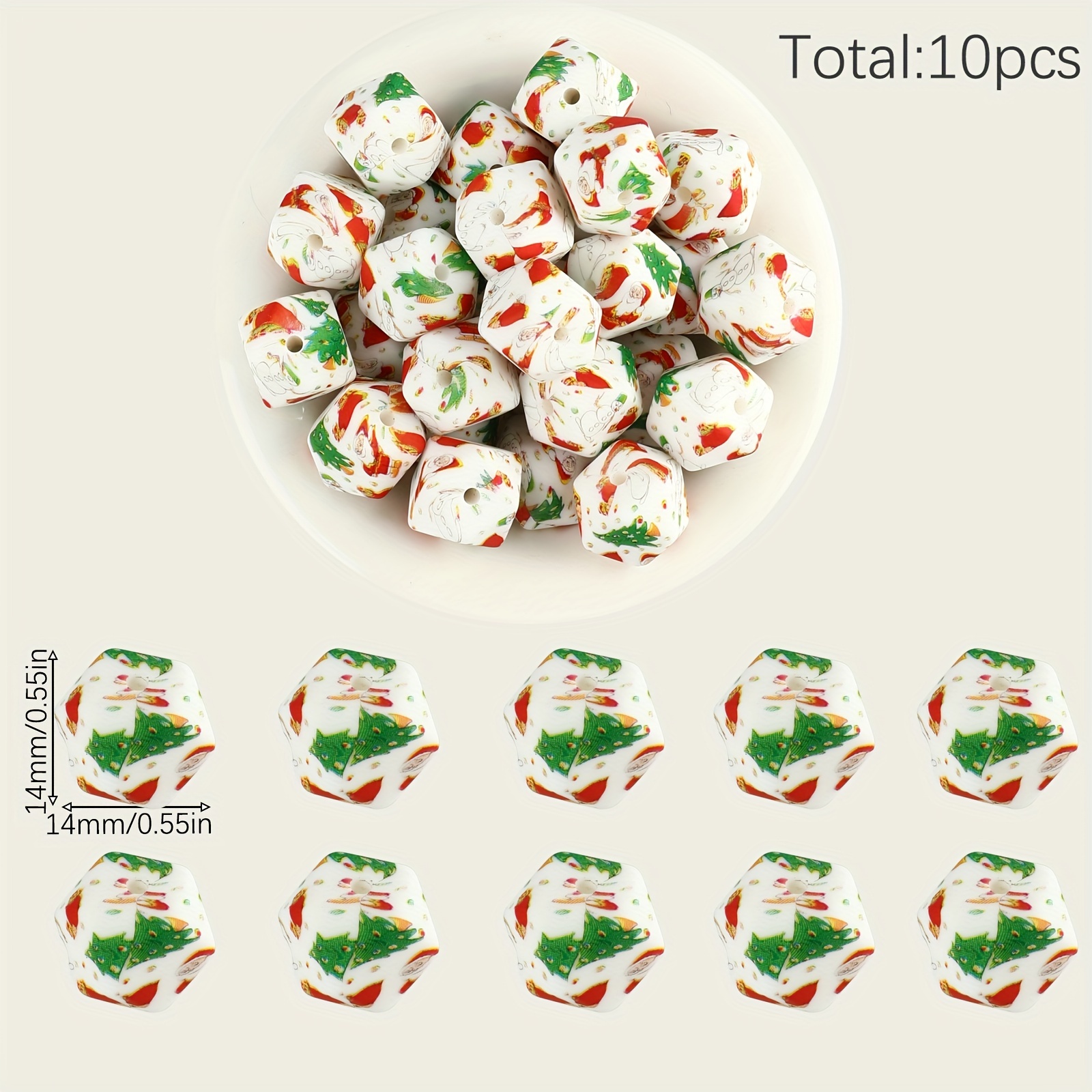 Total Silicone Loose Beads Bulk Round Assorted Beads For - Temu