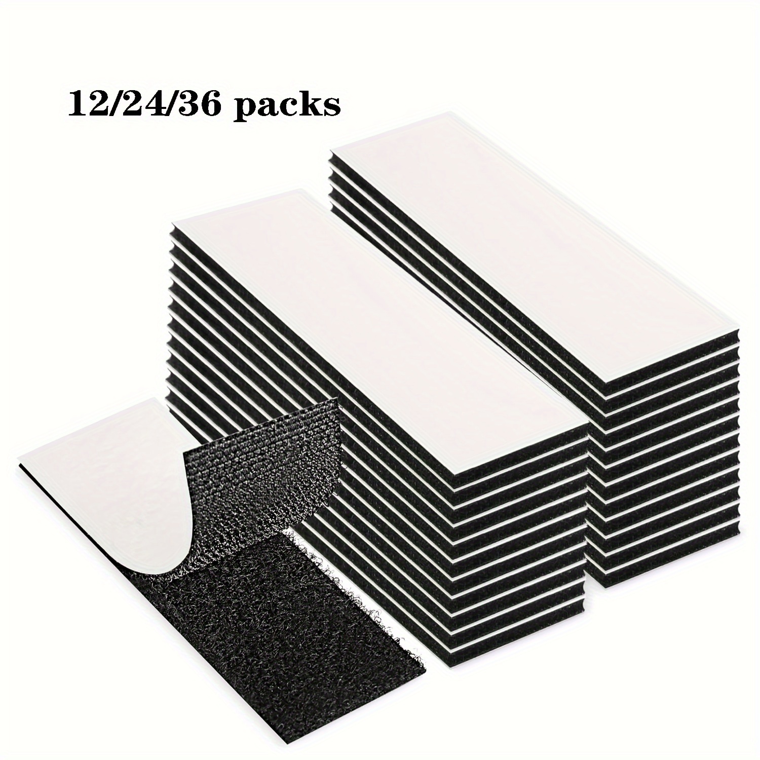 Heavy duty Hook Loop Strips Strong Adhesive For Organizing - Temu