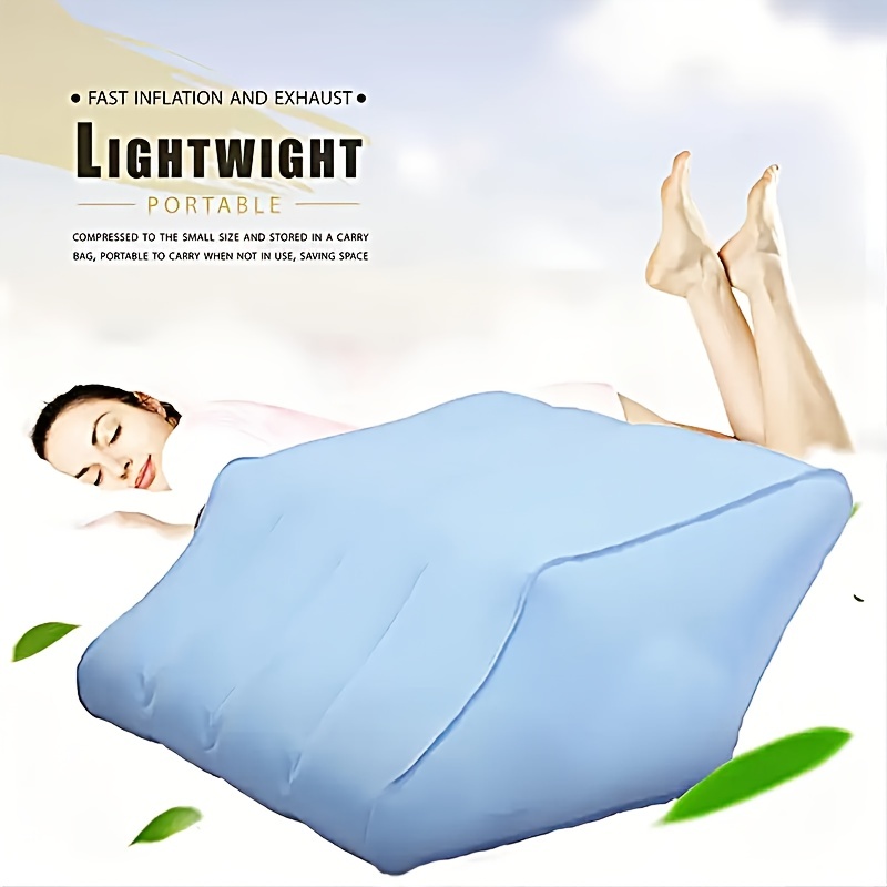 Leg Elevation Pillow Inflatable Wedge Pillows Comfort Leg Pillows For Sleeping  Leg & Back Relax Leg Support Pillow Leg Wedge Pillows For After Aurgery,  Hip, Foot, Ankle Recovery - Temu
