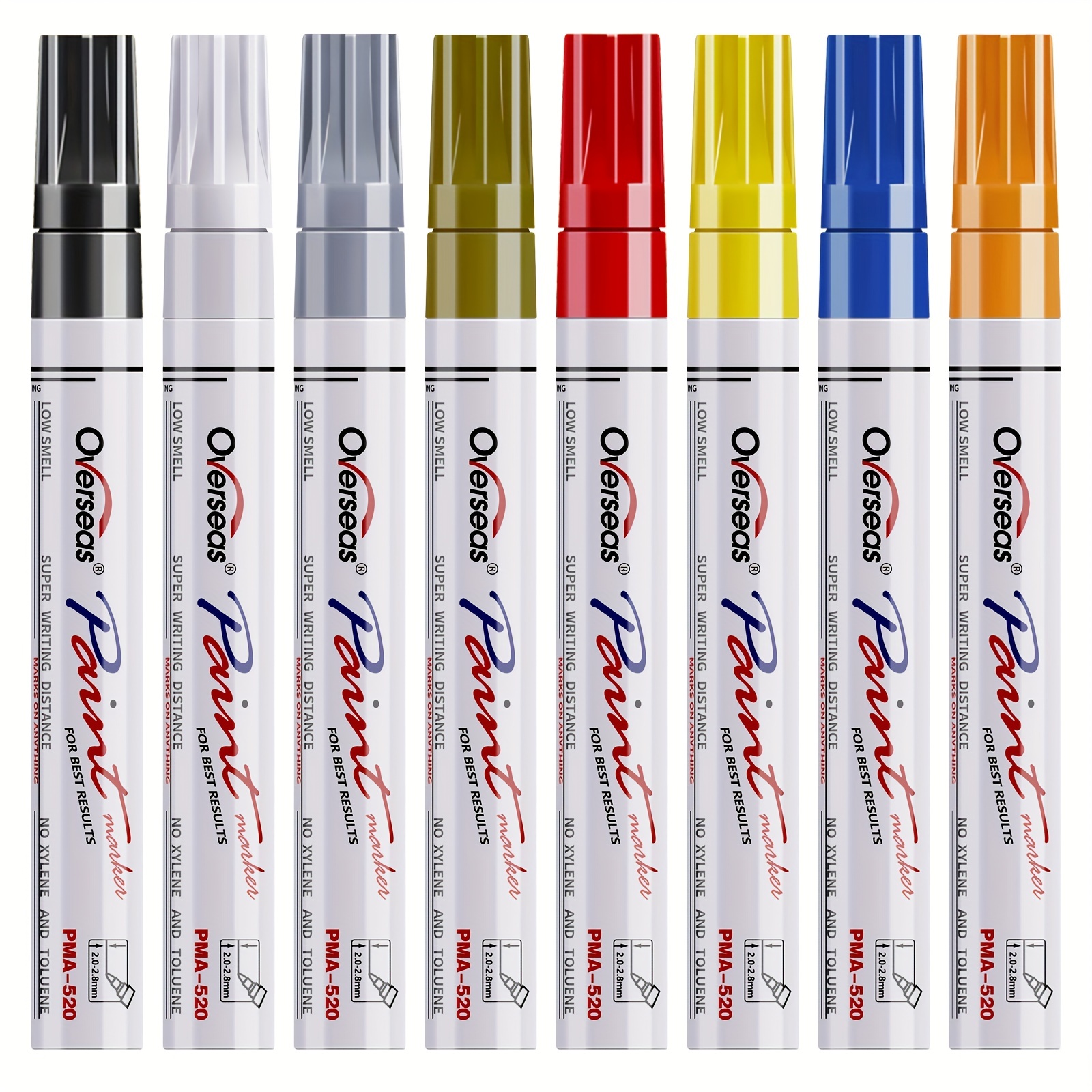 Metallic Paint Markers Pens Set: 20 Colors Paint Pen Craft Markers for Art  Rock