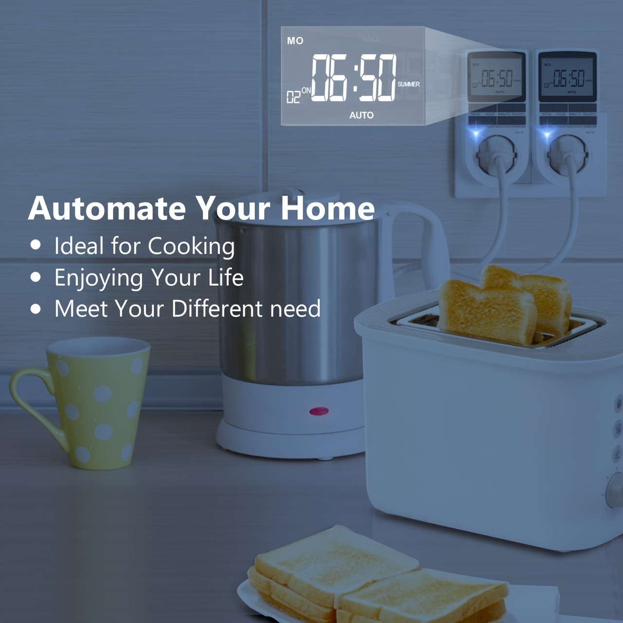1 Italy Plug, Timer Socket Programmer, 7 Days 12/24 Hours, European Electronic Socket, Digital Kitchen Socket, Programmable Timer, Digital Power Socket, Electronic Control, White details 3