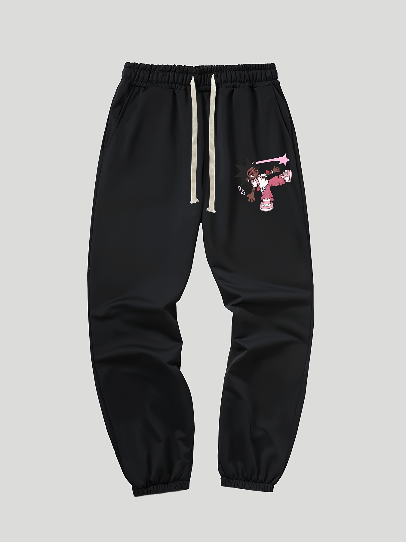 Basketball Pattern Men's Drawstring Sweatpants Pocket Casual - Temu