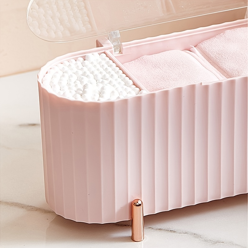 Dustproof Cosmetic Cotton Storage Box Beauty Egg Shelf