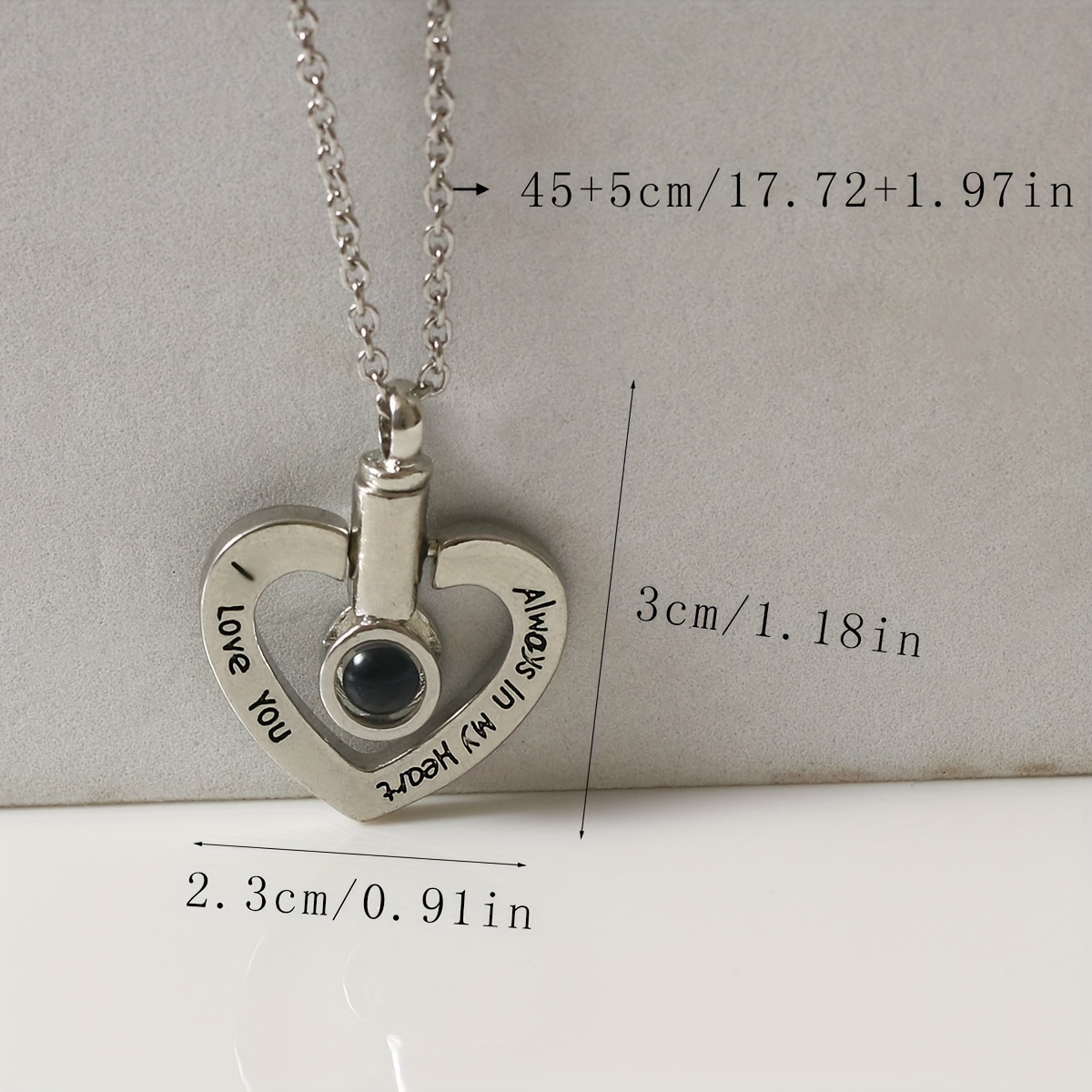 Necklace with 100 different ways to say i love on sale you