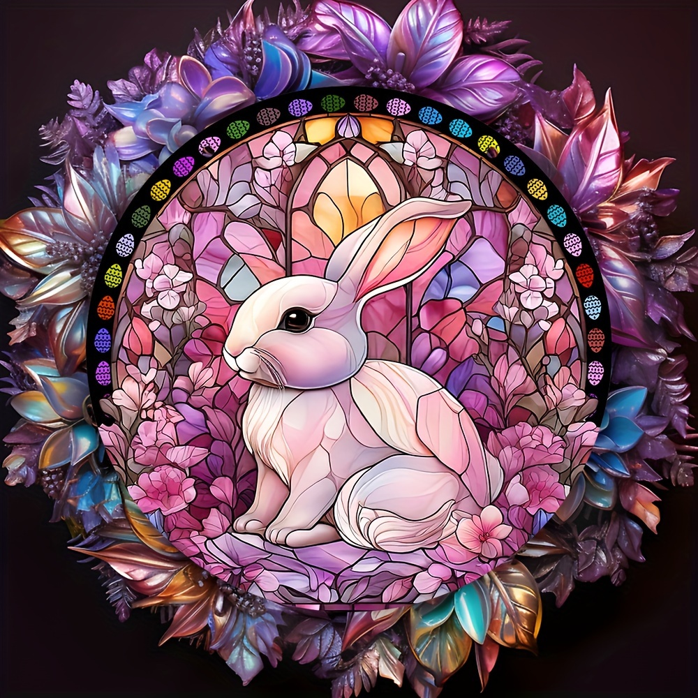 Cute Little Bunny Decorative Colorful Hanging Suncatcher - Temu