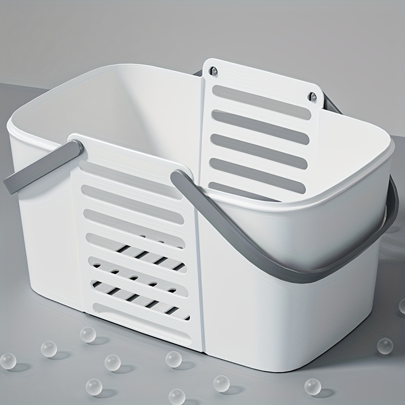 1pc Bathroom Portable Shower Basket Plastic Bathing Supplies Organizer For  College Dormitory, Home