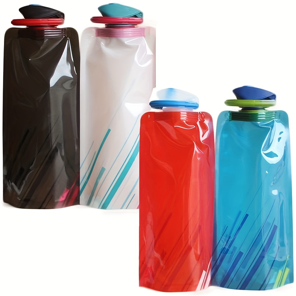Zusammenklappbare Wasserflasche, faltbare Wasserflaschen aus Silikon  auslaufsicher bpa kostenlose Reisewasserflaschen mit Karabiner für Yoga,  Wandern, Camping, Sport