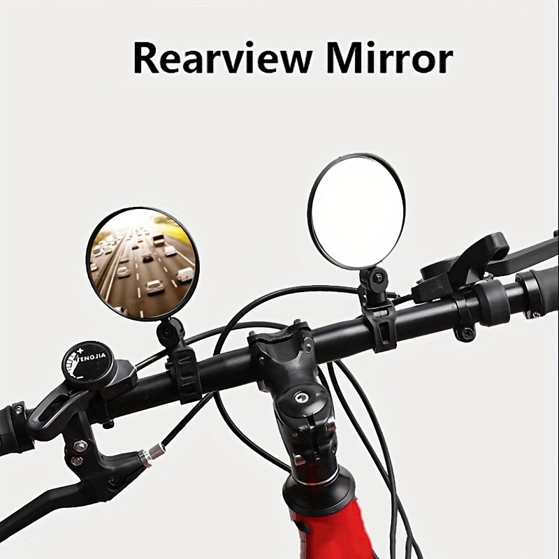 WESTGIRL Fahrradspiegel 360Verstellbarer Lenker und drehbarer konvexer  Acrylspiegel Weitwinkel-Rückspiegel Brille für Mou…
