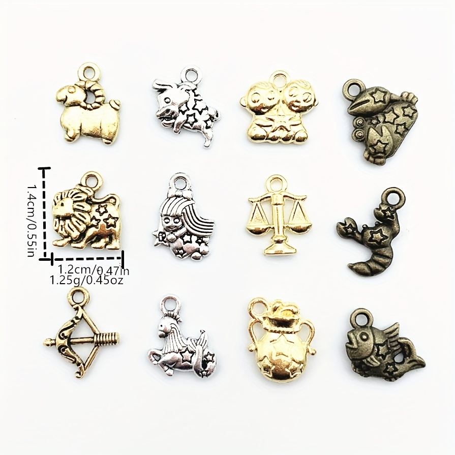 Four Colors Chinese Zodiac Zinc Alloy Pendant Charms Bulk - Temu