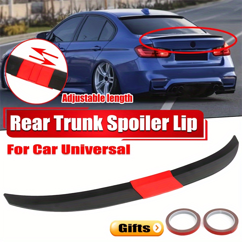 Universal Car ABS Three-section Tail Wing, Car Modification Tail  Decoration, Three-Section Car Spoilers,Rear Trunk Spoiler Wing Lip DIY  Parts