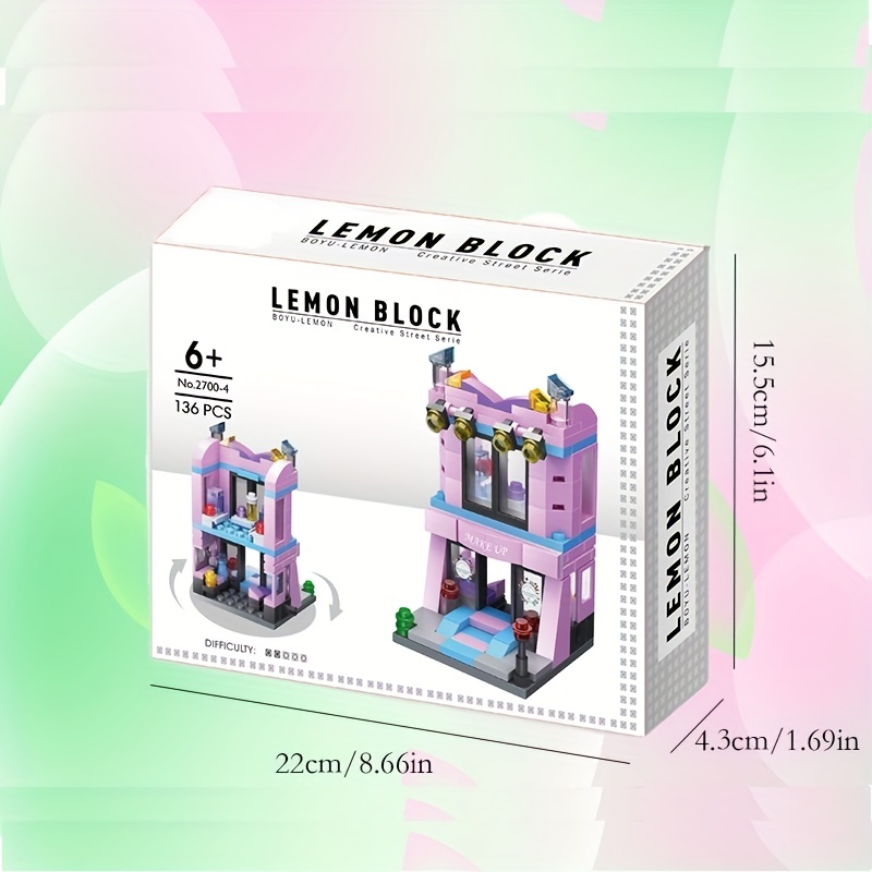 Mini Street View Commercial Store Building Blocks Toy