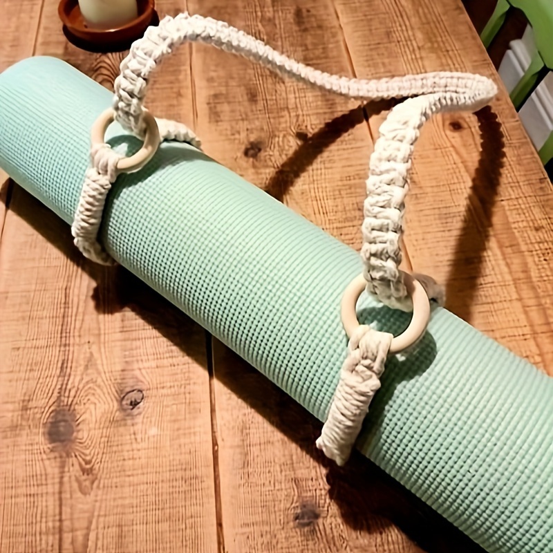 Macrame yoga mat strap.  Macrame design, Yoga mat strap, Macrame decor