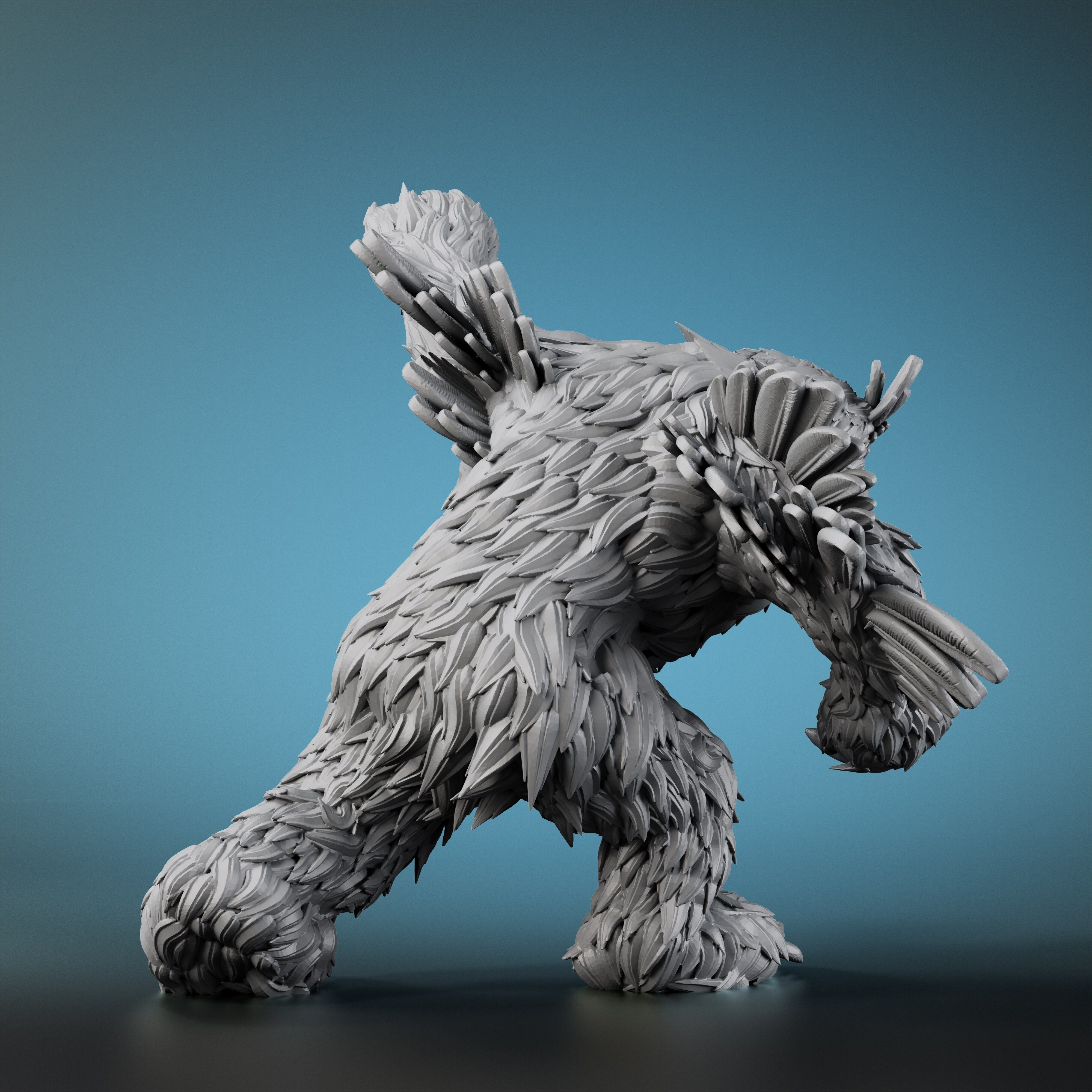 3D Printable Yeti kid by Roleplaying & Miniatures