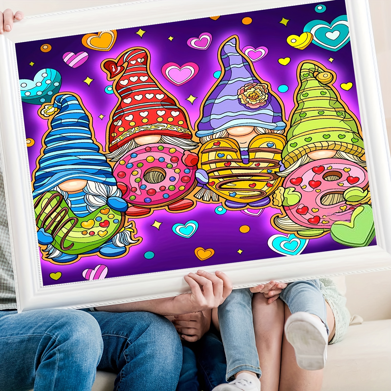 5d Diy Diamond Painting Gnome Truck Crystal Embroidery - Temu