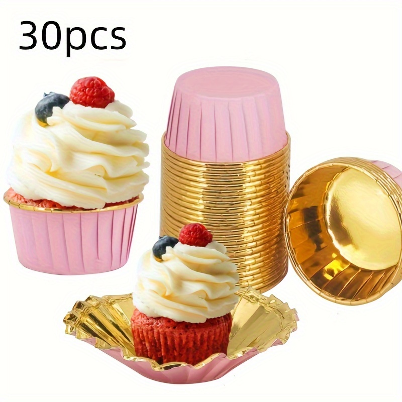 150pcs Mini caissettes Cupcake doré Moules de Cuisson en Papier d