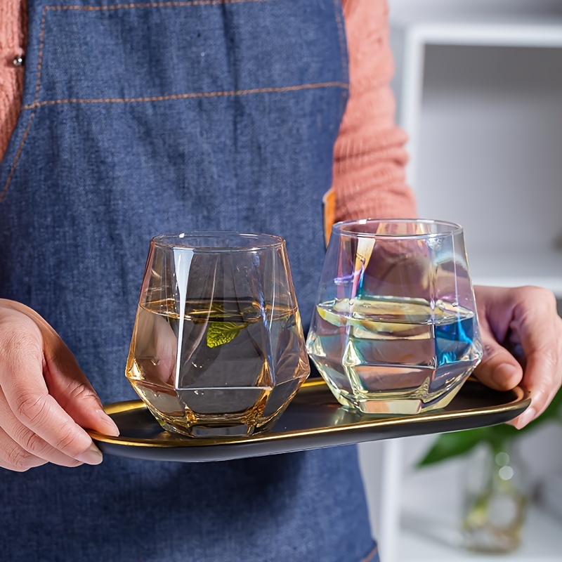 Drinking Tumblers, Hexagonal Cup Diamond Cup, Colorful Cup Whiskey