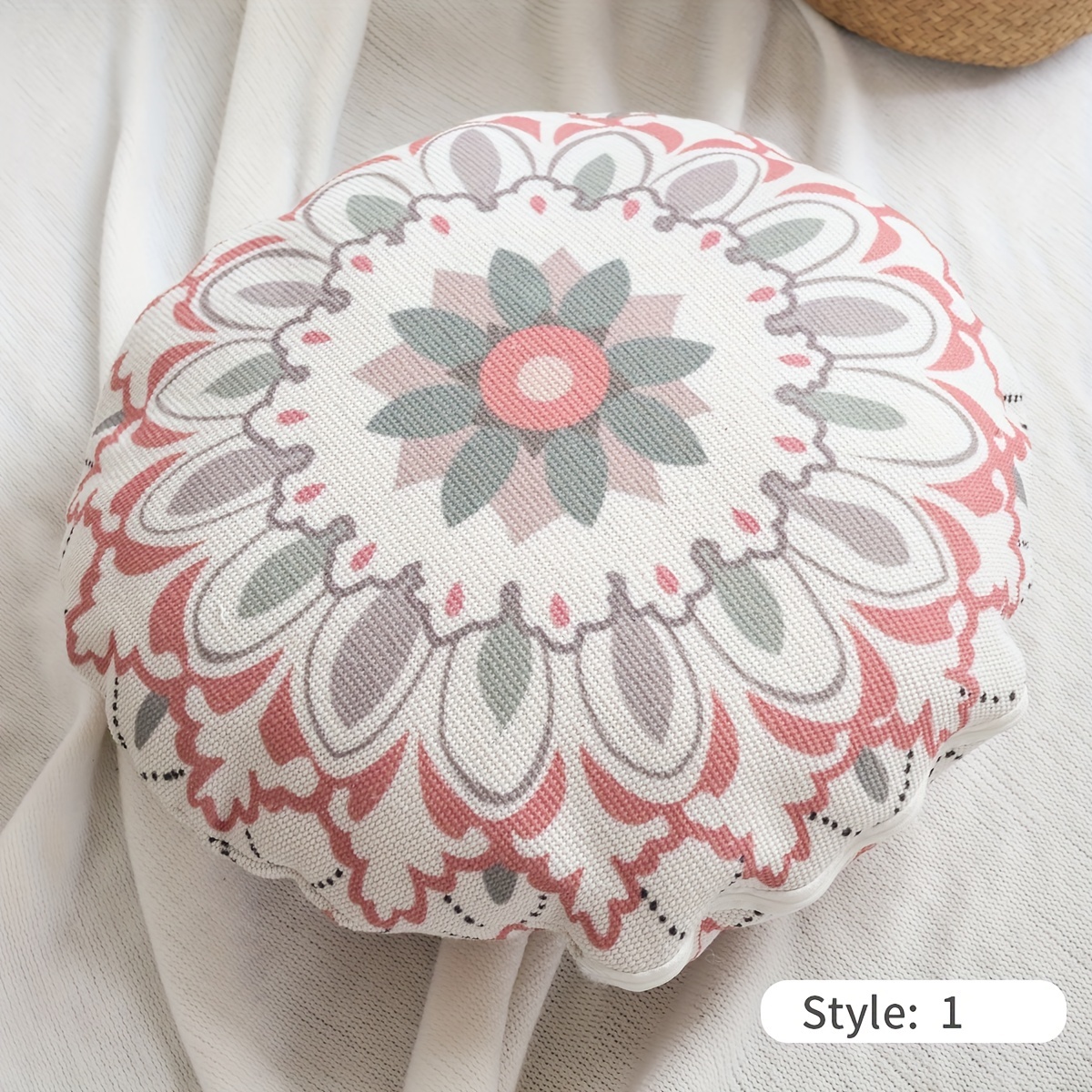 Bohemian Style Thick Floor Pillow Cushion Vintage Moroccan - Temu