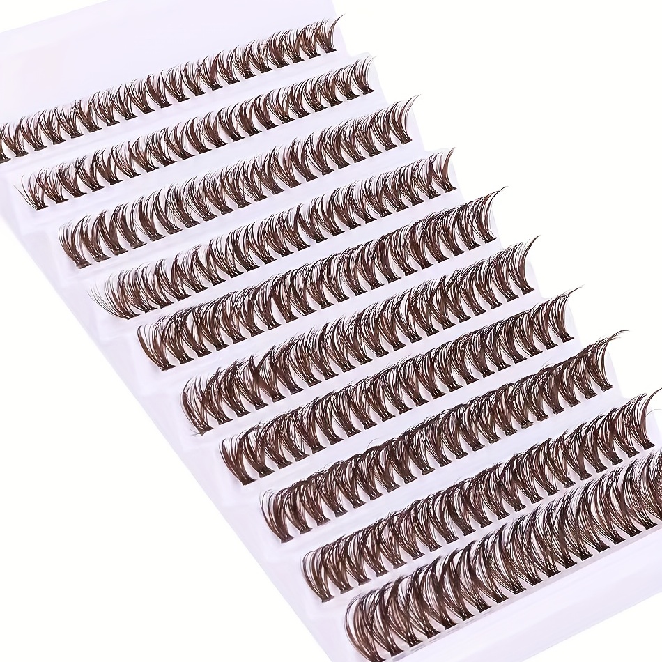 Wispy Natural Look Individual Lashes D Curling DIY Cluster Eyelash Extension