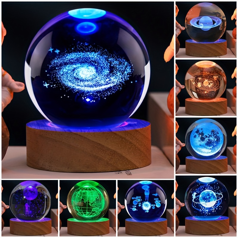 Twelve Constellation 3D Luminous Crystal Ball Carved Night Light Aries  Birthday Gift Christmas Kid Gift Night Lamp - AliExpress