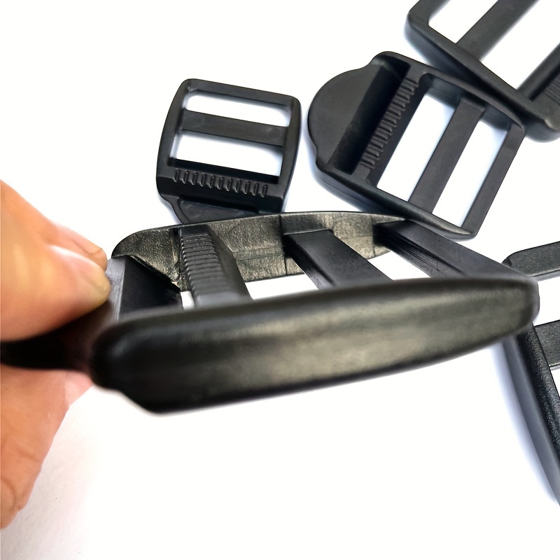 Plastic Black Ladder Lock Slider Adjustable Buckle Backpack - Temu