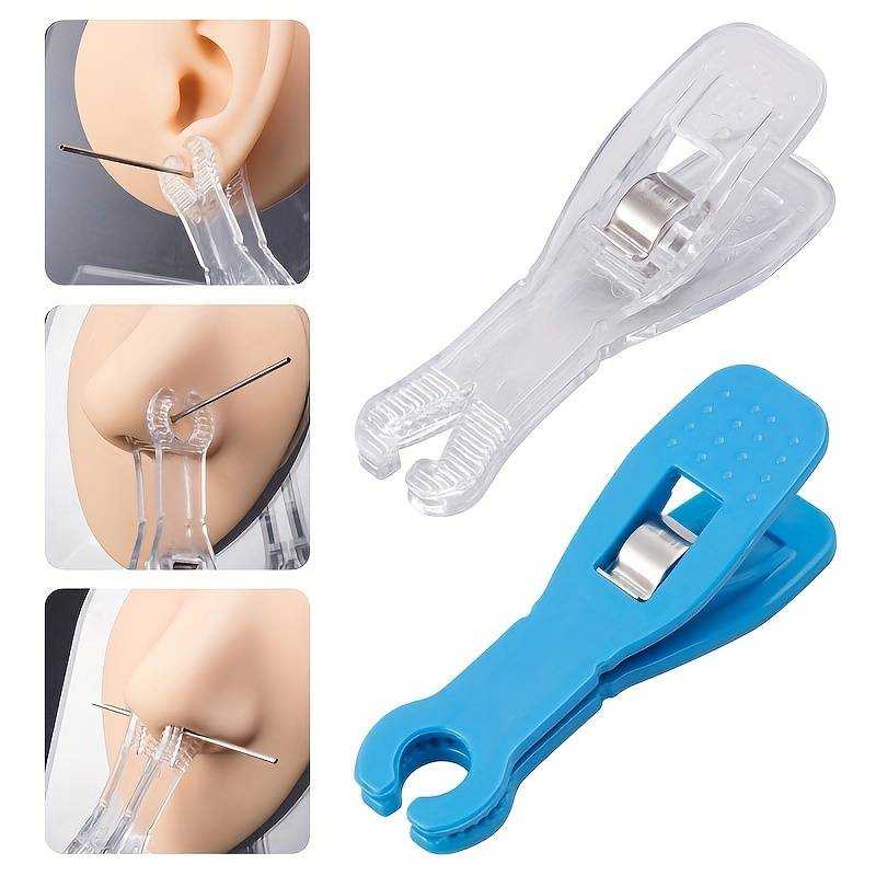 Body Piercing Clamps - 25PCS Disposable Forceps Clamp Claw Slotted Plier  Ear Nose Piercing Tools Septum Forceps for Lip Navel Tongue Belly Piercing