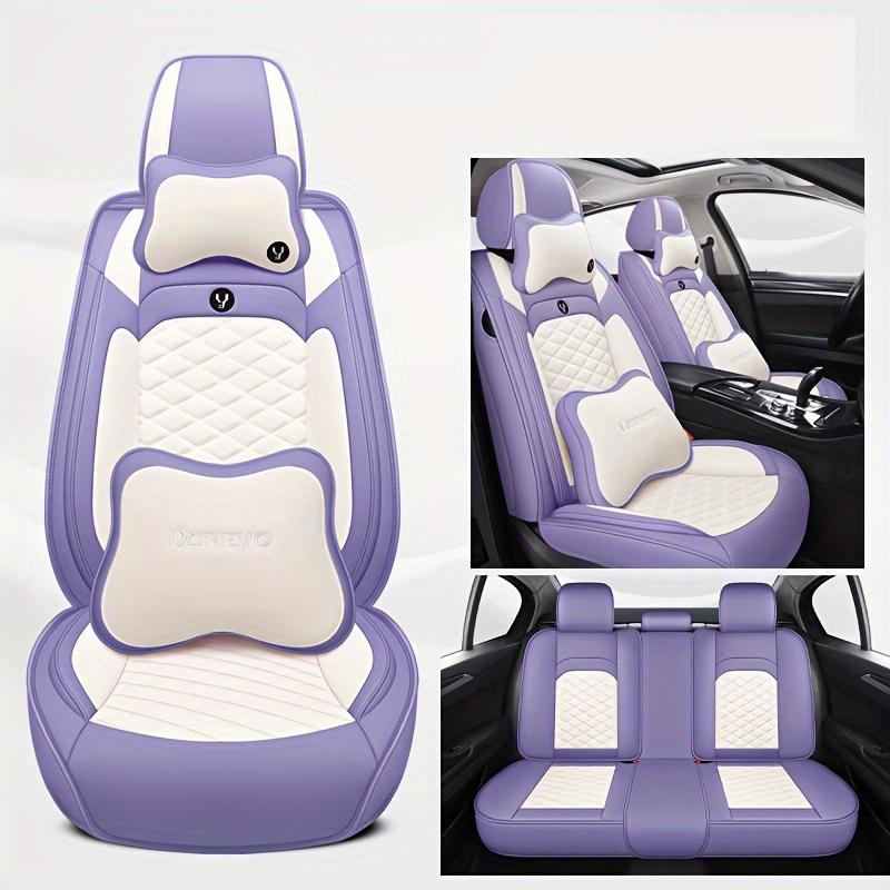 TEMU 24 Years Car Seat Cushion Linen Seat Cover Fully Surrounded Seasons Purpose New Breathable Fabric Seat Cover