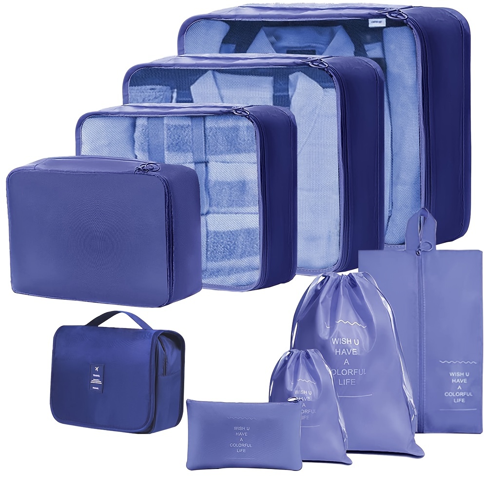 Travel Packing Cubes, Multifunction Travel Luggage Bags, Clothes & Shoes  Cosmetics Storage Bags - Temu