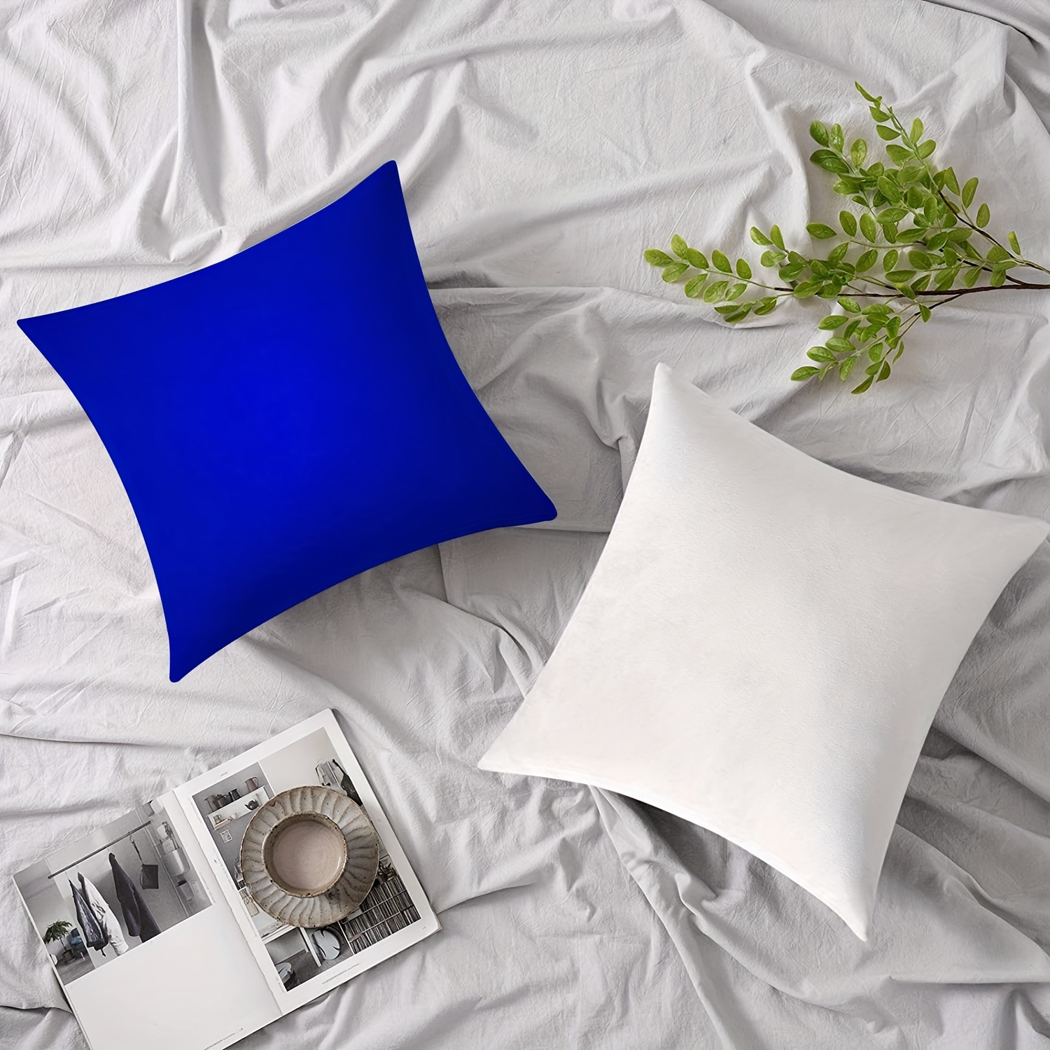 Royal blue clearance throw pillow covers