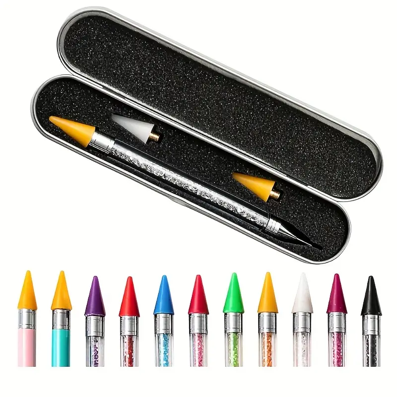 Rhinestone Picker Wax Pen Pencil For Rhinestones Crystal - Temu United  Kingdom