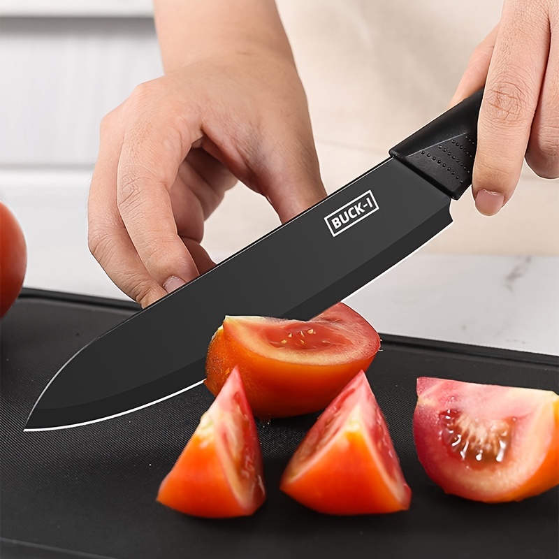 1pc High Carbon Steel Small Kitchen Knife, Sharp And Serrated Blade For  Women To Cut Vegetables And Slices