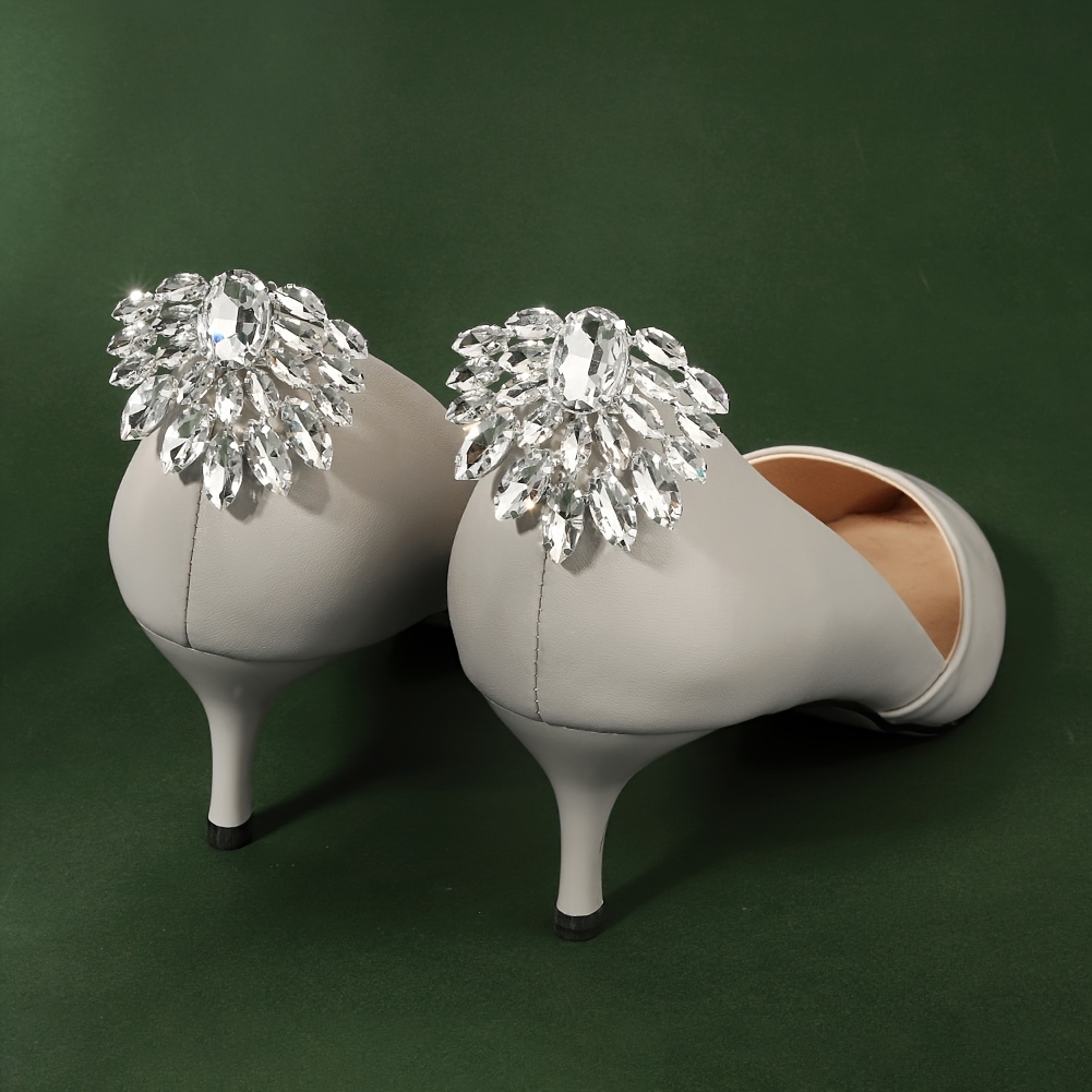Myra, Diamante Brooch Bridal Shoe Clips