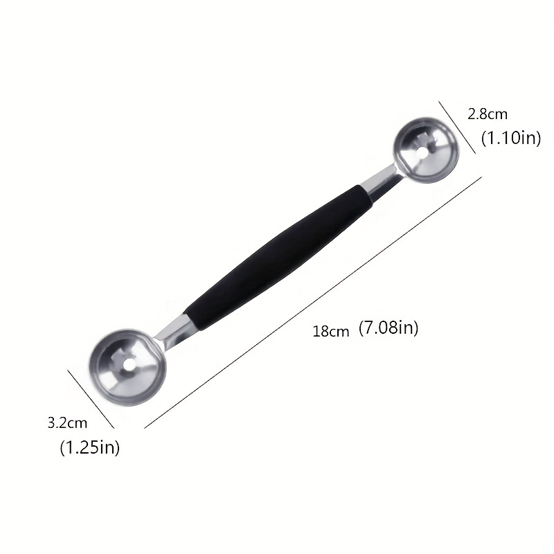 4pcs Stainless Steel Fruit Ball Digger & Ice Cream Scoop