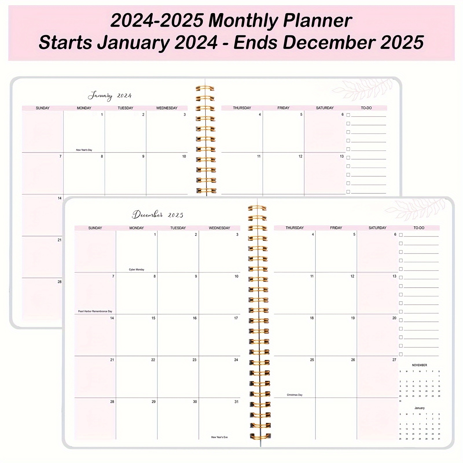 2024 Planner Weekly Monthly Planner Yearly January 2024 - Temu