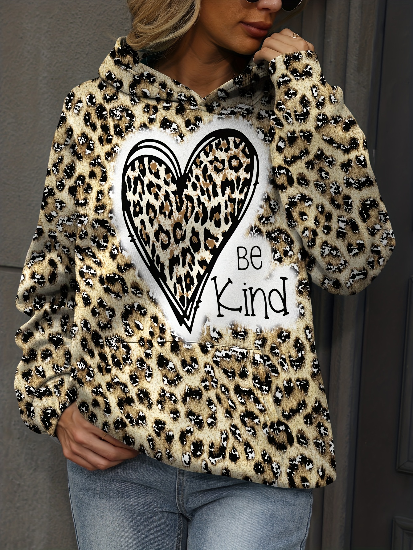 Leopard clearance print hoodies