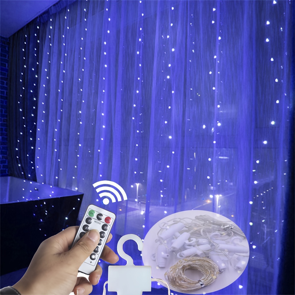 Noël Guirlande lumineuse à rideau intelligente, 400 LED contrôlées par  application, motif de lumière féerique suspendue et texte Programmable,  musique