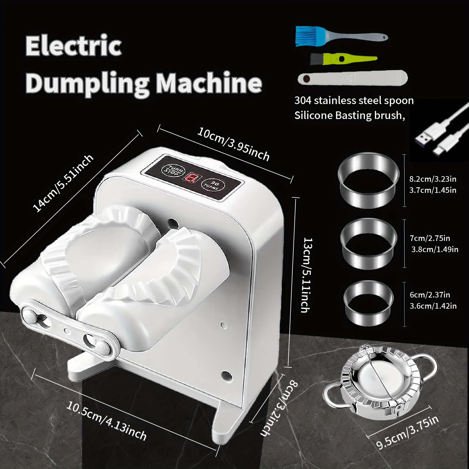 Electric Dumpling Maker Machine Rechargeable Dumpling Mould