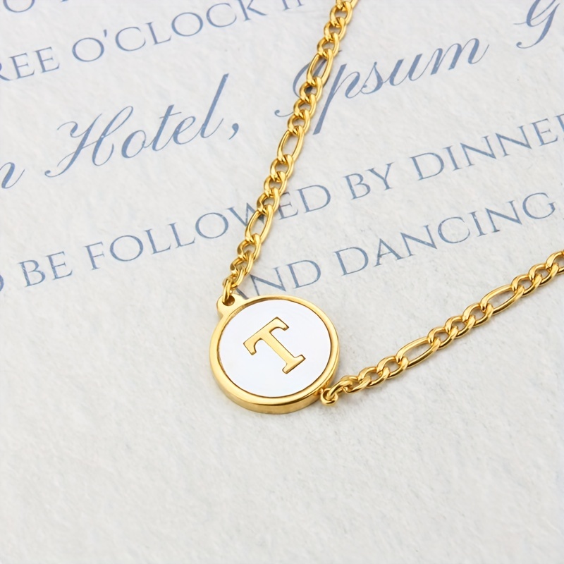 Bracelet Menottes Plaqué Or 14 Carats Avec Lettres – Cadeau Personnalisé Pour Femme Et Adolescente – Chaîne Réglable